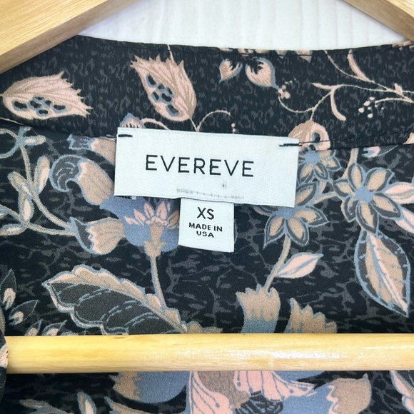 EVEREVE - Reese Floral Mix Print Boho Cottage Core Long Sleeve Blouse Size XS - Picture 9 of 12